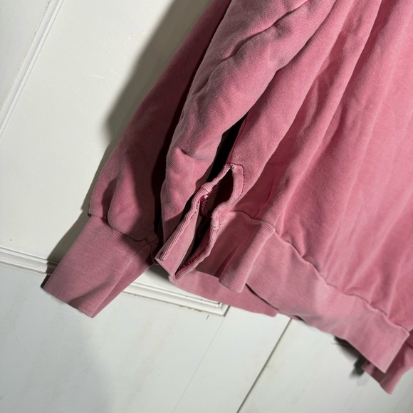 American Eagle Textured Fleece Oversized Hoodie Rust Pink Size XXS Super Soft - Picture 6 of 9